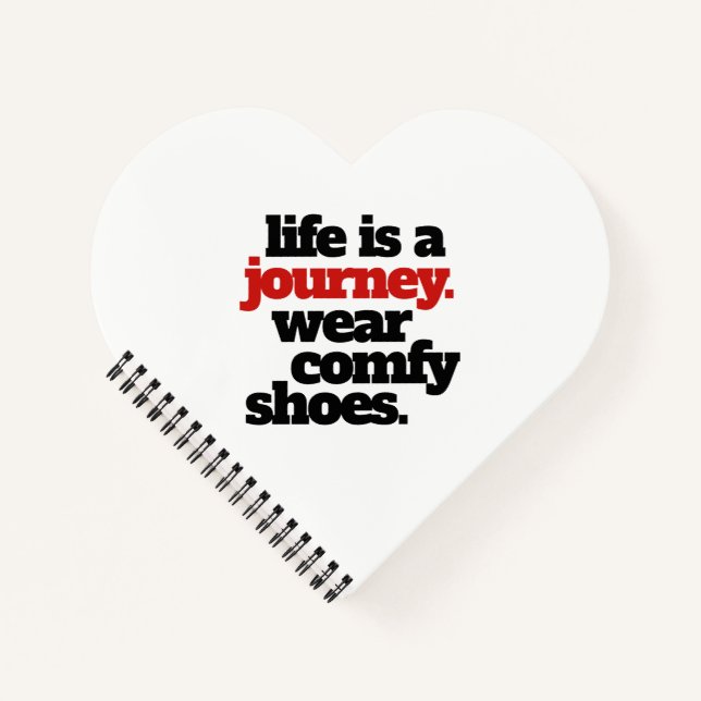 Funny Life is a Journey ... Notebook (Front)