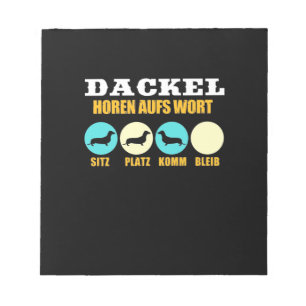 Funny Life With Dachshund Dog Notepad