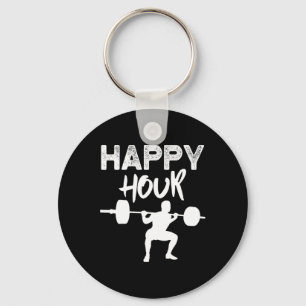 Funny Lifting Leg Day Gym Happy Hour  Key Ring