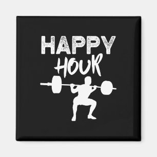 Funny Lifting Leg Day Gym Happy Hour Magnet