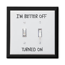 Funny Light Switch Turned On Magnet