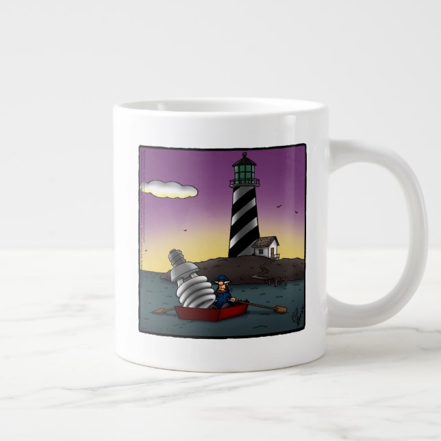 Funny Lighthouse Humour Coffee  Mug (Right)