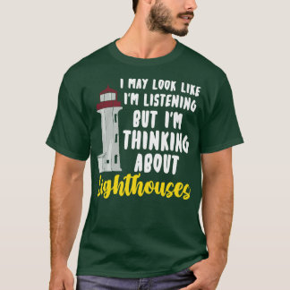 Funny Lighthouse Illustration T-Shirt