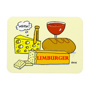 Funny Limburger Cheese Cartoon Large Magnet