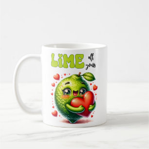 Funny Lime All Yours Punny Valentine Coffee Mug