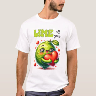 Funny Lime All Yours Punny Valentine T-Shirt