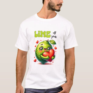 Funny Lime All Yours Punny Valentine T-Shirt