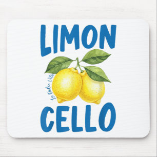 Funny Limoncello La Dolce Vita Italian Lemon Mouse Pad