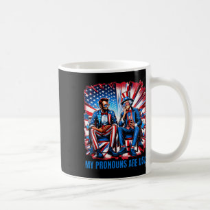 Funny Lincoln Washington 4th Of July Patriotic Ame Coffee Mug