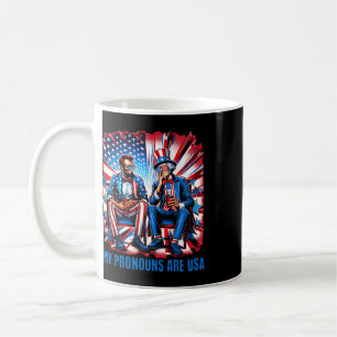 Funny Lincoln Washington 4th Of July Patriotic Ame Coffee Mug