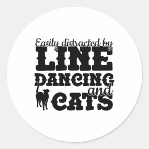 Funny Line Dance Shirt Line Dancer Quote Line Danc Classic Round Sticker