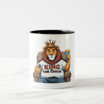 Funny Lion Dad  – King of the Couch 