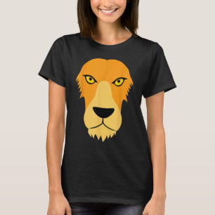 Funny Lion Face Easy Animal Costume T-Shirt