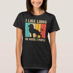 Funny Lion For Kids Men Women African Wildlife Saf T-Shirt