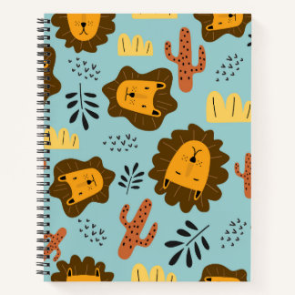 Funny Lion Spiral Notebook