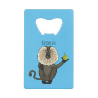 Funny lion tailed macaque monkey cartoon