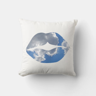 Funny Lips Photo Template Cushion