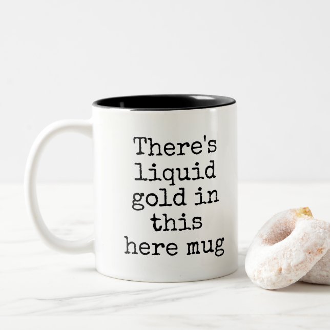 Funny Liquid Gold Mug (With Donut)