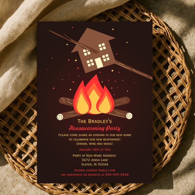 Funny Literal Housewarming Party - Modified   Invitation (Funny Literal Housewarming Party Invitation)