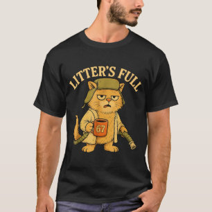 Funny Litter’s Full Cat Parody 67 Six Seven Meme T-Shirt