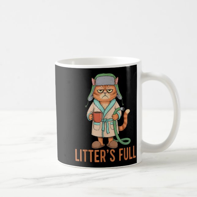 Funny Litter’s Full Cat Parody Cute Cat Lover Chri Coffee Mug (Right)