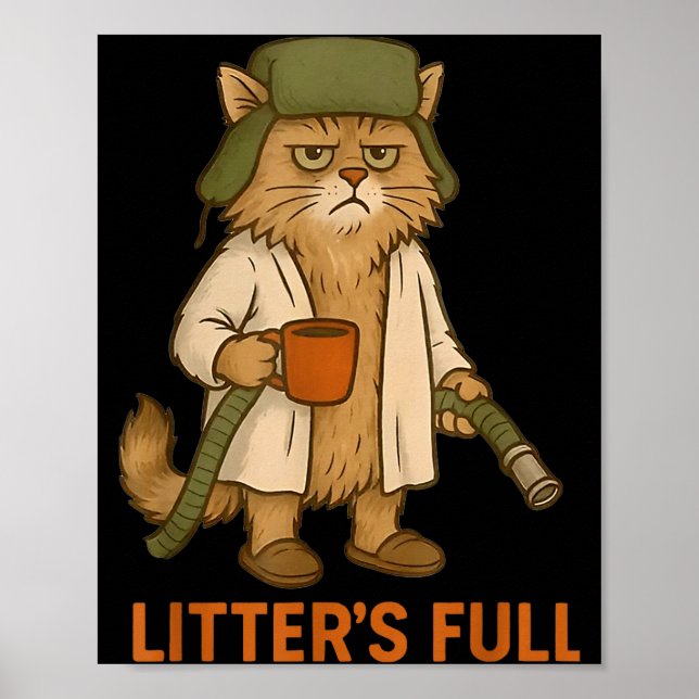 Funny Litter's Full Cat  Poster (Front)