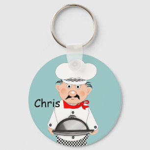 Funny Little Chef Theme Key Ring