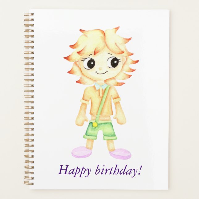 Funny little ginger boy planner (Front)