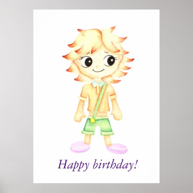 Funny little ginger boy poster (Front)