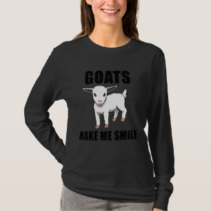 Funny Little Goat Smiling Cute Goat T-Shirt