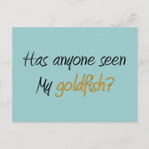 Funny Little Goldfish Gifts Postcard