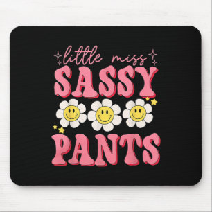 Funny Little Miss Sy Pants Back To School Girls Mouse Pad