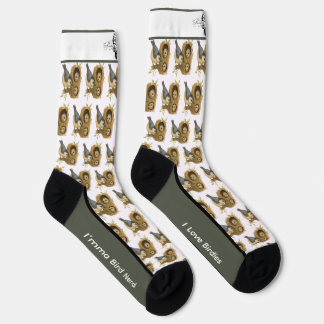 Funny Little Nuthatch Bird Socks