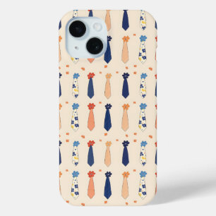 Funny Little Ties Pattern iPhone 15 Case