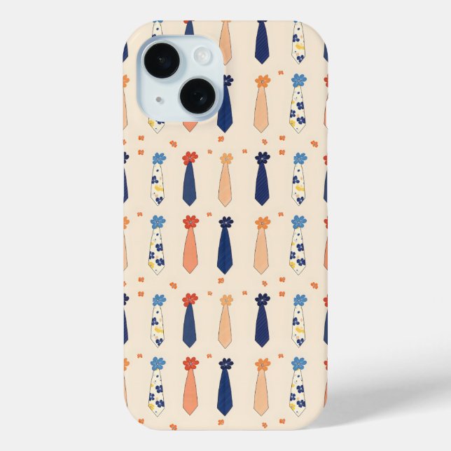 Funny Little Ties Pattern Case-Mate iPhone Case (Back)