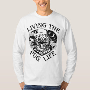 Funny Living The Pug Life Vintage T-Shirt