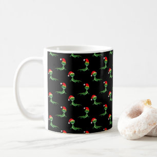 Funny Lizard Big Smile Face Merry Christmas Xmas Coffee Mug