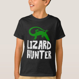 Funny Lizard Hunter Reptile loving Kid T-Shirt