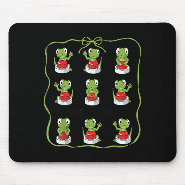 Funny Lizard Lizard Lizard Animal Button Meme  Mouse Pad (Front)