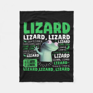 Funny Lizard Meme Animal Women Men _1  Fleece Blanket