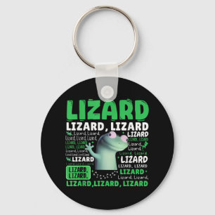 Funny Lizard Meme Animal Women Men _1 Key Ring