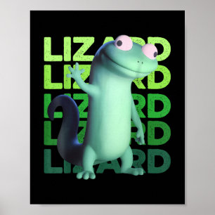 Funny Lizard Meme Animal Women Men  Poster