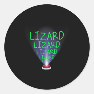 Funny Lizard Trending Meme Classic Round Sticker