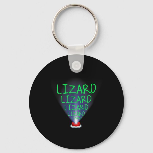 Funny Lizard Trending Meme  Key Ring (Front)