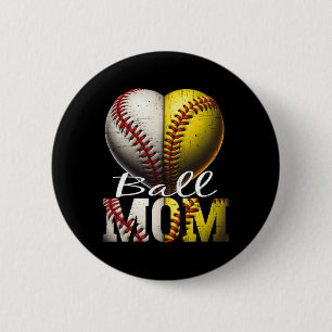 Funny Ll Mom Softll And Sell Women Sell Softll 6 Cm Round Badge