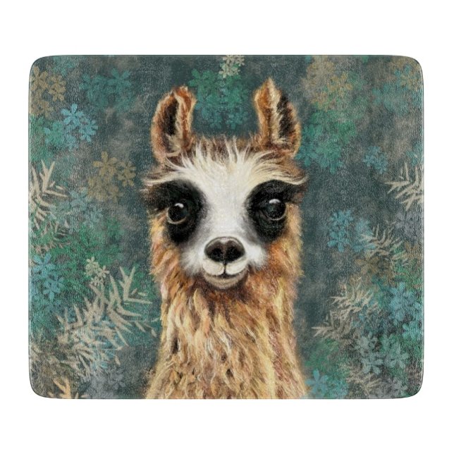 Funny Llama Cutting Board (Front)