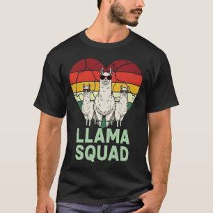 Funny Llama Design For Men Women Llama Alpaca Farm T-Shirt