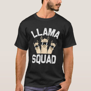 Funny Llama Design Men Women Cute Llama Alpaca Gir T-Shirt