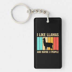 Funny Llama For Alpaca Lover Farming Key Ring
