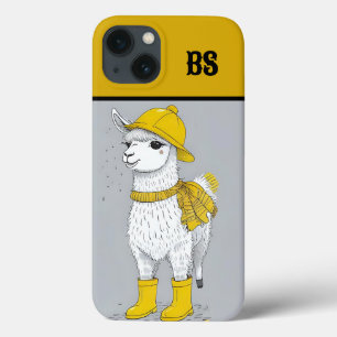 Funny Llama in Rain Boots – Beach Humour iPhone 13 Case